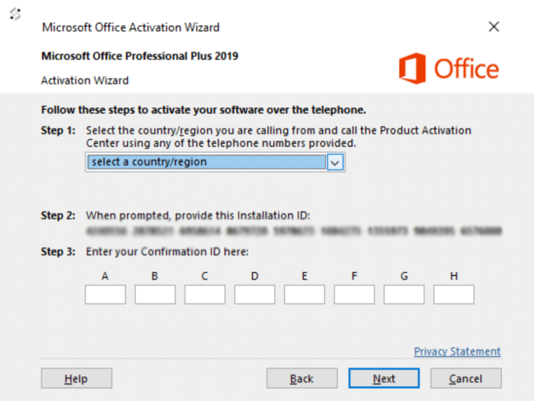 How to activate Microsoft Office by Phone